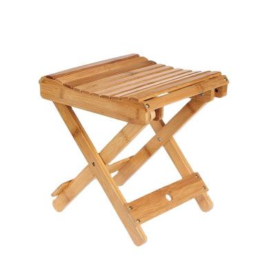 Chine Moderne design adulte enfants portable tabouret pliant en bambou naturel pour l' extérieur à vendre