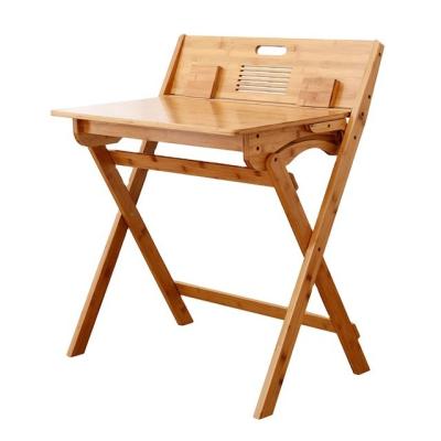Chine Bureau d'étude pliable en bambou naturel avec boîte de rangement à vendre