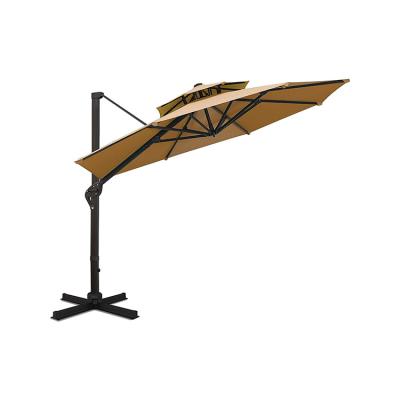 China Modern Rotate 360 Degree Tilt Integrated Patio Umbrella System For Outdoor for sale