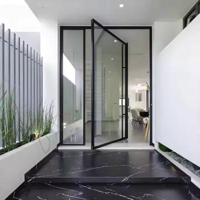 China Aluminium Frame Glass Pivot Door with EPDM Rubber Seal Strip for Customer Satisfaction for sale