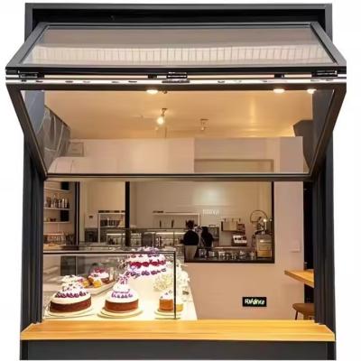 China Ventanas plegables de aluminio con aislamiento acústico, doble acristalamiento y vidrio templado sólido en venta
