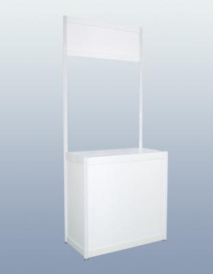 China Information Counter With Fascia, Octagonal Prism Counter,Alumini counter exhibition tradeshow fair Supplier In China for sale