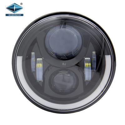China DOT Day Time Running Turn Light Amber Angel Eye DRL Led Daymaker Led Offroad Motorcycle Led Around 7