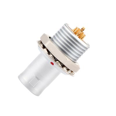 China Push-pull auto-bloqueio T2 8Pin painel de conector circular fixo sem dispositivo de bloqueio solução industrial à venda