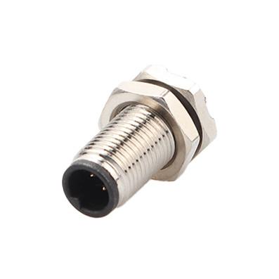 China Conector circular M5 código-A série impermeável painel flange PCB macho Socket suporte 3-core e 4-core personalização IP67 à venda