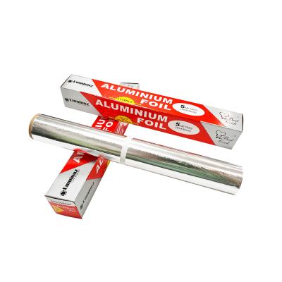 China 30 micron aluminiumfolie rollen papier 10m met gesmeerd oppervlak Voor voedselverpakkingen Te koop