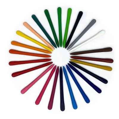 China Amazon Eco-friendly Hot Selling Non Toxic 12 Colors White Wax Crayon In Bulk Crayons For Kids for sale