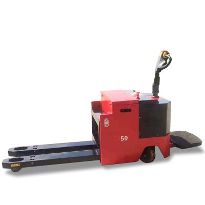 China CBD50 1.2kw 5T Walkie Mid Rider Heavy Duty Pallet Jack Forklift for sale