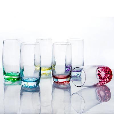 China Factory Supply Recyclable Wholesale Embossed Creative Design Crystal Wine Juice Glass Cup Drinking Tumbler for sale