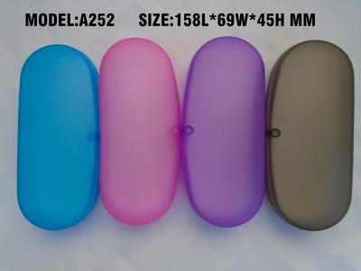 China clear light weight plastic spectacles case with magnet closer from manufacture for sale