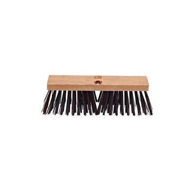 China All-Season Household Broom Soft Plastic Wooden Pet Indoor Wooden Broom Head for sale