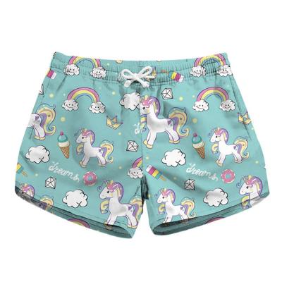 China QUICK DRY Women's 3D Digital Printing Beach Shorts Series Hawaiian Side Pocket Casual Short Panties for sale