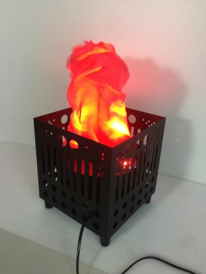 China red led silk square flame light with iron shell for sale