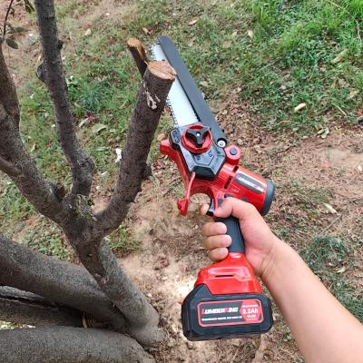 China Professional DIY Chainsaw Electric Chain Saw Handle Top Tree Cutter with Cordless Wood Cutting Power Hand Saw for sale