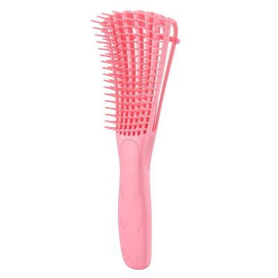China Logo Hot Selling Plastic Handle Private Waterproof Detangling Sweep Multifunctional Octopus Hair Comb and Brush for Curly Hair for sale