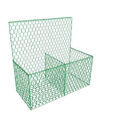 China 2mx1mx0.5m agujero hexagonal tejido galvanizado Gabión cajas de protección red Gabión cesta de piedra jaula en venta