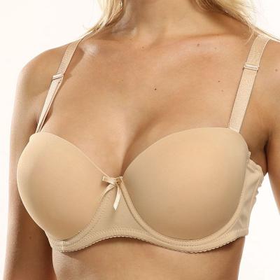 China Viable For Women Shape Push Up Bra Lingerie 1/2 Cup Cotton Strapless Underwear Plus Size 36-40 Seamless Bra Parifairy Sexy Bras for sale