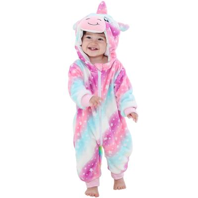 China 100% Polyester Michley Factory Price Halloween Boys Animal Clothes Color Infant Unicorn Jumpsuits Newborn Girls Baby Romper for sale
