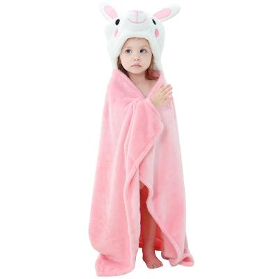 China Michley 3D PORTABLE New Design Michley's 3D Towels Kids Soft Animal Cartoon Panda Rabbit Flannel Baby Blanket for sale
