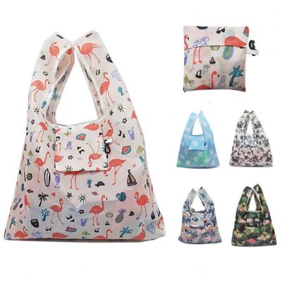 China Shopping / Promotional Shopping Bag / Promotional Women's Advertising Folding Tote Folding Polyester Bag for sale