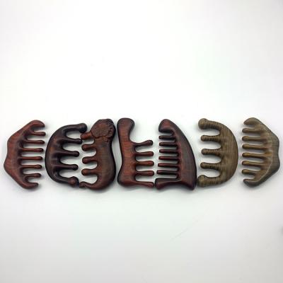 China All Occasions Sandalwood Head Sandalwood Meridian Comb Red Sandalwood Massage High Density Green Meridian Comb Green Meridian Wood Comb for sale