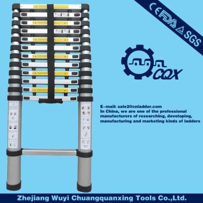 China Folding Ladders ALUMINUM MULTI PURPOSE 3.8M TELESCOPIC LADDER for sale