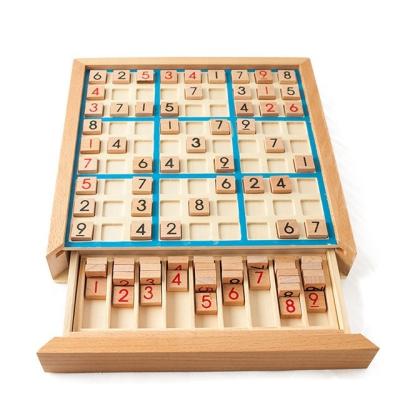 China Children's Toys Sudoku Nine Palace Checkerboard Learning Game - Beginner's Puzzle, Logical Thinking, Concentration Training, Wooden Toys for sale