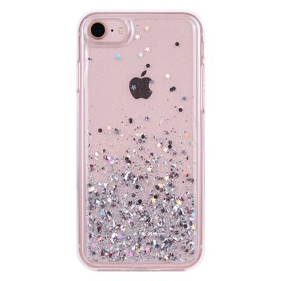 China 2020 Luxury Sparkle Glitter Bling Shiny Shockproof Cover For iPhone se2 TPU+ PC Hybrid Phone Case For iPhone Se 2 for sale