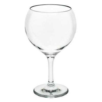 China Clear Shatterproof Plastic Wine Glass Polycarbonate Wine Glass Unbreakable Plastic Wine Balloon Glass for sale