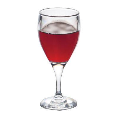 China Thick Shatterproof Reusable Plastic Wine 11oz Glass Globet Tulip Wine Glass Polycarbonate Stem Wine Glass 33cl for sale