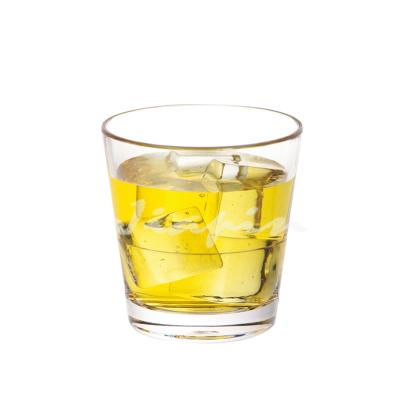 China Rock Drinking Glass 355ml 12oz Dishwasher Safe Round Whiskey Glass Mug Polycarbonate Unbreakable Rock Glass Stack for sale