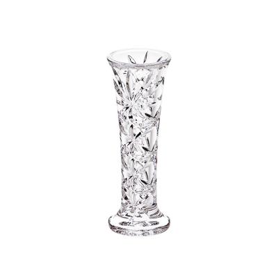 China Restaurant High Quality Unbreakable Simple Table Bling Bling Flower Durable Acrylic Flower Vase for sale