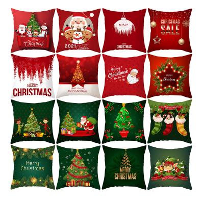 China XM-814 Digital Printing Folded Tile Cover For Home Sofa Christmas Navidad Decoration for sale