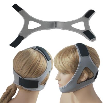 China 2019 New Design Hot Comfy Neoprene Triangular Style Anti Snoring Chin Support Strap Anti Snoring Chinstrap To Stop Snoring for sale
