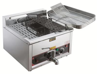 China Comida de acero inoxidable gas natural freidora de profundidad 15L Gran capacidad en venta