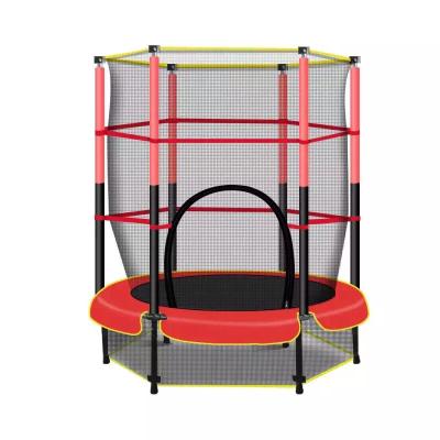 China With Protective Net Factory Supplies Kids Aged 3-8 Years Mini Child Trampoline With Protective Elastic Indoor Net for sale