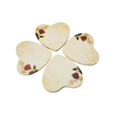 China Wholesale Cheap Recycled Materials Can Be Repeatedly Pasted Water Make Heart Shaped Packaging In Resistant Cardboard Sticky Note for sale