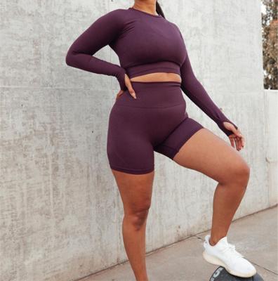 China Factcory Customized Breathable Plus Size Workout Clothing Women Gym Sets Fitness Women's Gymwear Set for sale