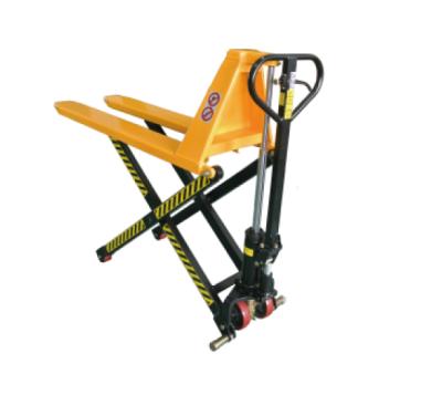 China 1000kg High Manual Scissor Hand Pallet Truck 1-10T for sale