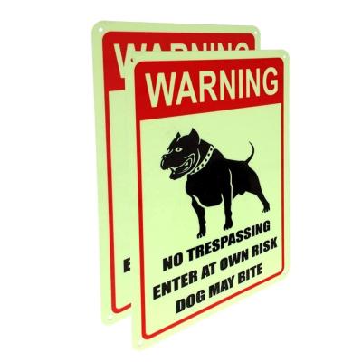 Cina Iarde che avvertono simbolo di alluminio dei prodotti Photoluminescent di sicurezza attenti al cane in vendita