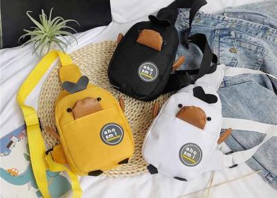 China Summer chicken canvas bags kids purse chest bag red duck Fanny pack canvas OEM logo picture shoulder crossbody bag for sale