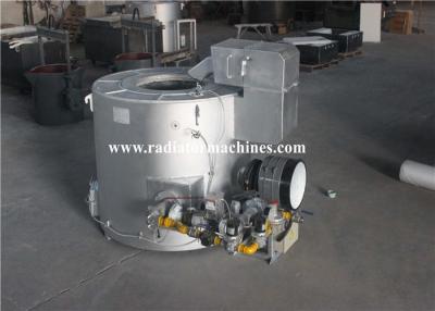 China Hornos de aluminio de gas de la fusión del metal 800 kilogramos de capacidad con el sistema ardiendo en venta