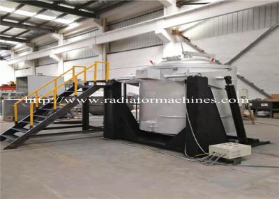 China Hornos eléctricos de aluminio de la fusión del metal que inclinan 500KG la resistencia 75kW en venta