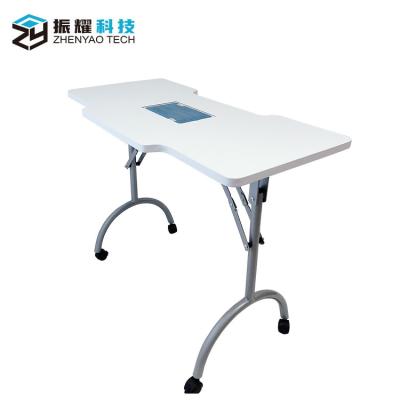 China Modern professional maker multifunctional white mesa nail table portable dust duct for sale
