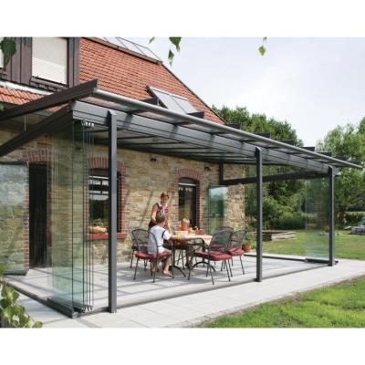 China Garden Prefabricated Green House Sunroom Aluminum Frame Thermal Insulation Four Season Glass Room Aluminum Glass Greenhouse Pavilion for sale