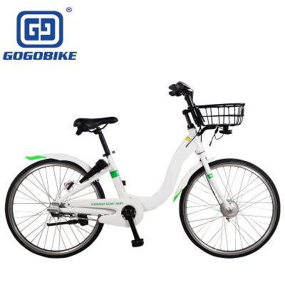 China ODM Aluminum Alloy Steel Frame 24/26 Inch 3 Speed City Bike For Public Bicycle for sale