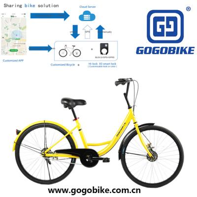 China Steel Tianjin Manufacture 24 Inch Aluminum Alloy Frame Single Speed Airless Tube Bike Part System for sale