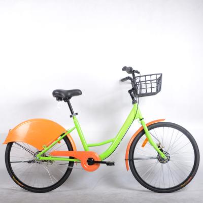 China Ali Supplier Steel Frame Steel Fork 24 Inch GOGOBIKE Single Speed Rental Bicycles for sale