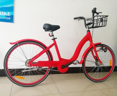 China Popular Aluminum Alloy 6061 Aluminum Alloy Single Speed Dynamo Light Bike Sharing 26 Inch for sale