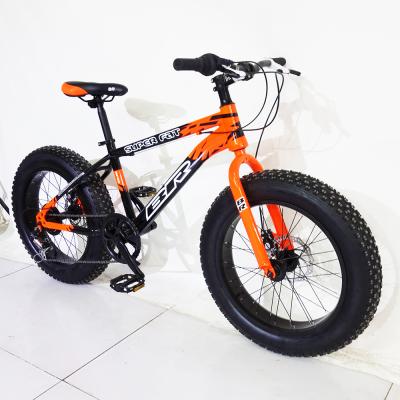 China Steel Customized Steel Frame 20 Wheel Size 7 Speed 4.0 Tires Bike for sale
